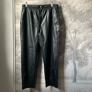 Banana Republic Faux Leather Joggers